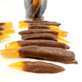 Boîte orangettes confites au chocolat - 100 g - La Sucrerie