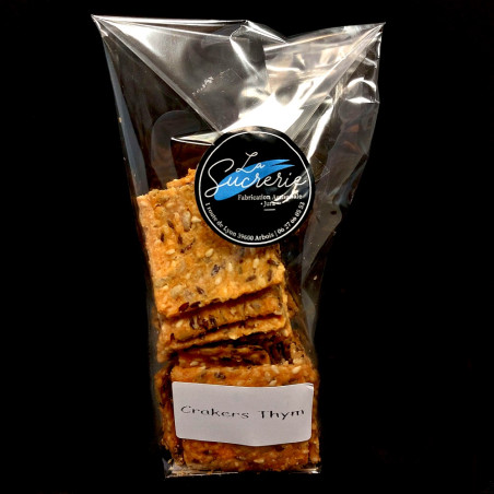 Crackers au thym - 100 g - La Sucrerie (Arbois)
