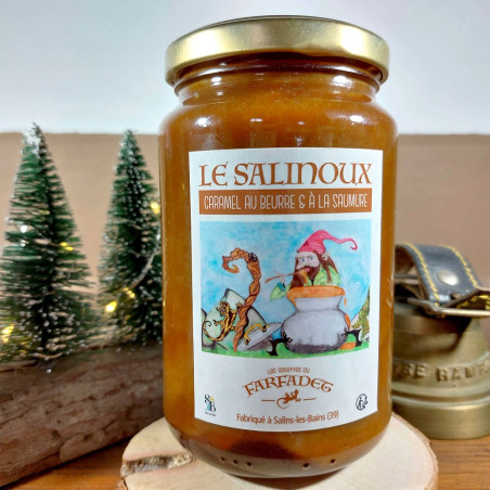 Pâte à tartiner caramel au beurre salé "Le Salinoux" - 430 g - Les Galettes du Farfadet (Jura)