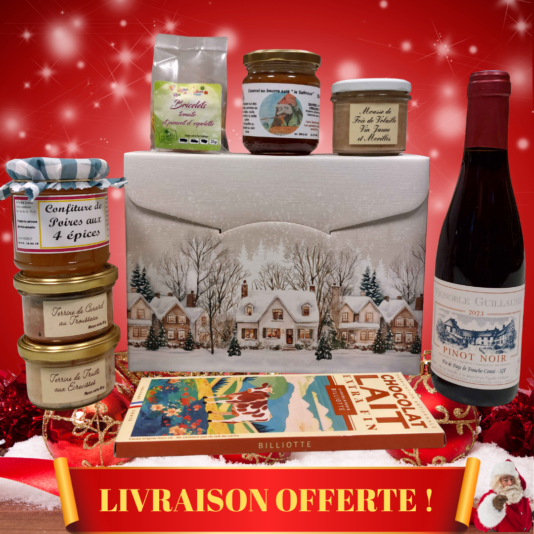 Coffret gourmand de Noël "L'apéro des lutins"