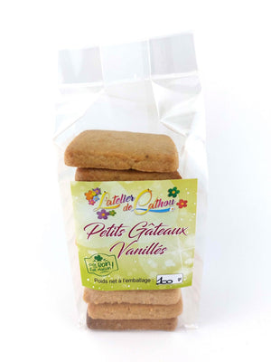 Gâteaux sablés à la vanille - L'atelier de Cathou - 100 g