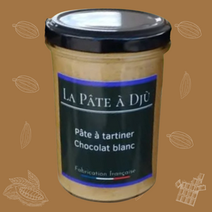 Pot de pâte à tartiner chocolat blanc - 220 g - La pâte à Djù